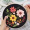 3 Sets Flowers Embroidery Kits for Beginners,Cross Stitch Kit for Adults